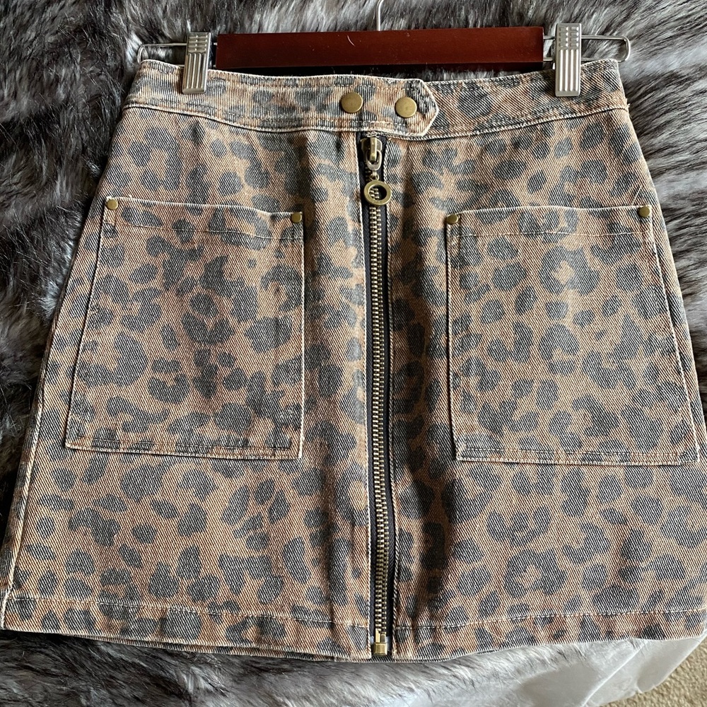 Cheetah Print Skirt